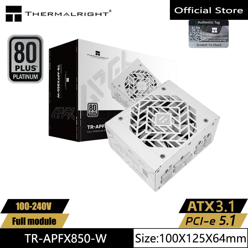 1000W White Modular Power Supply - Thermalright TR-APFX850/1000-W White computer case power