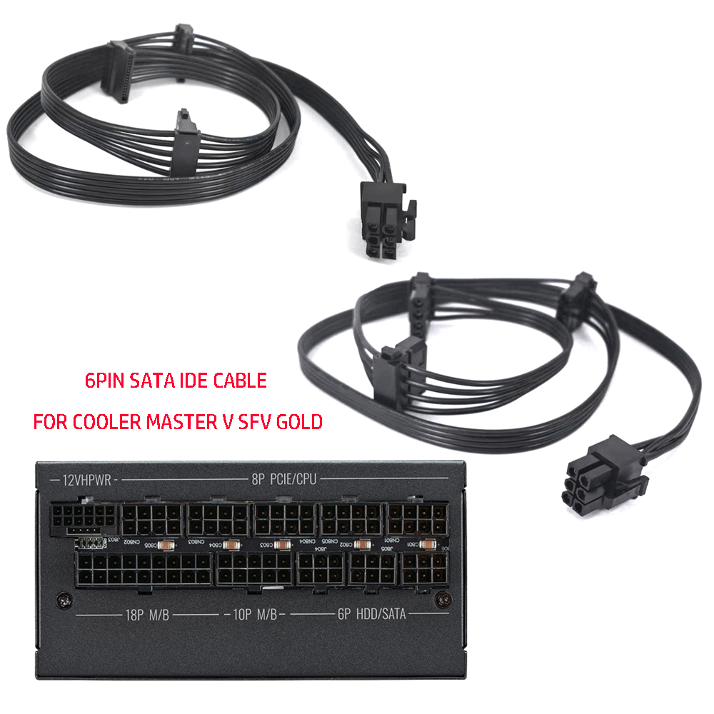 Sfx Modular Power Supply 850W Gold - 6PIN PCIE TO 3*SATA Molex IDE