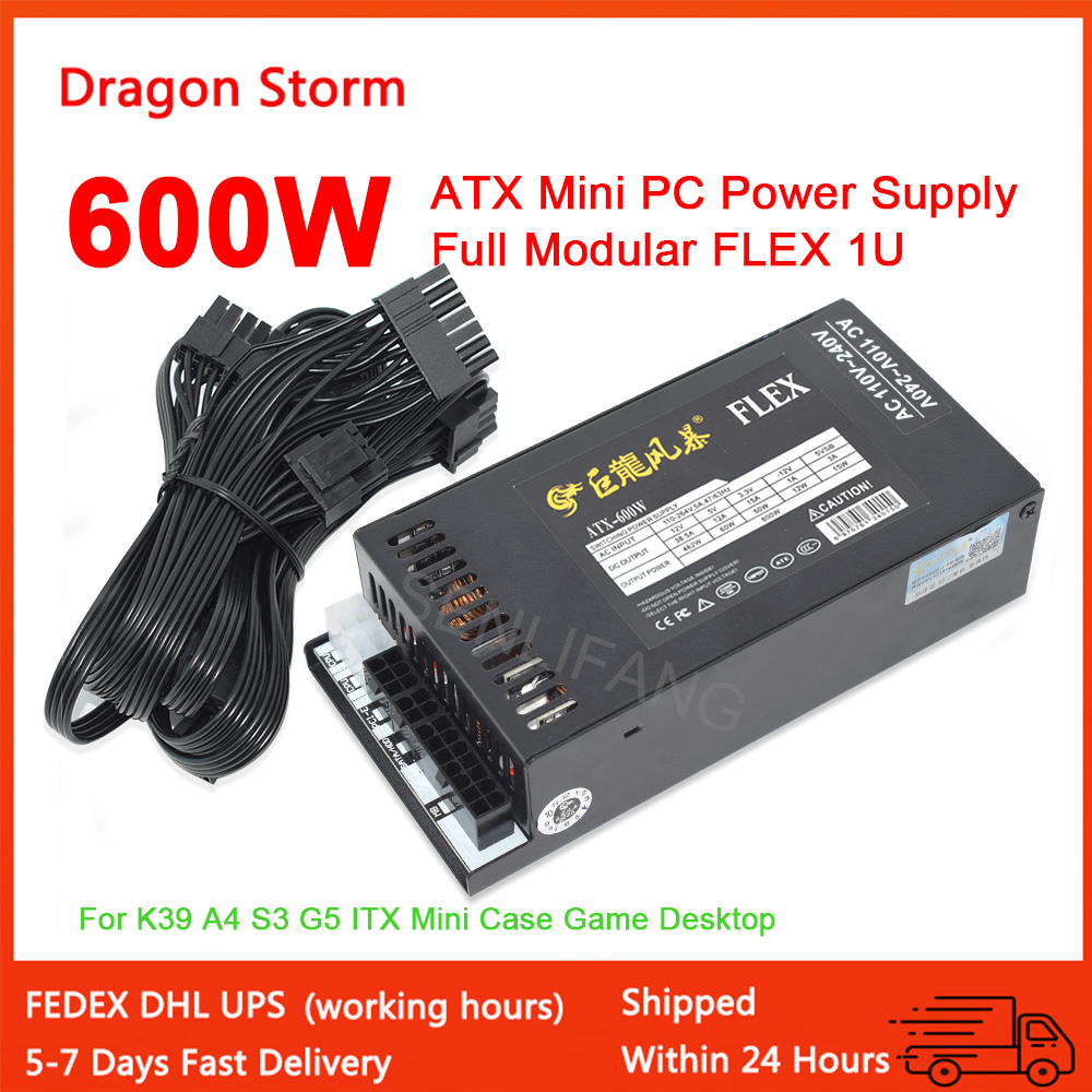Flex Atx Power Supply 600W 1U - Full Modular 1U Mini Flex ATX