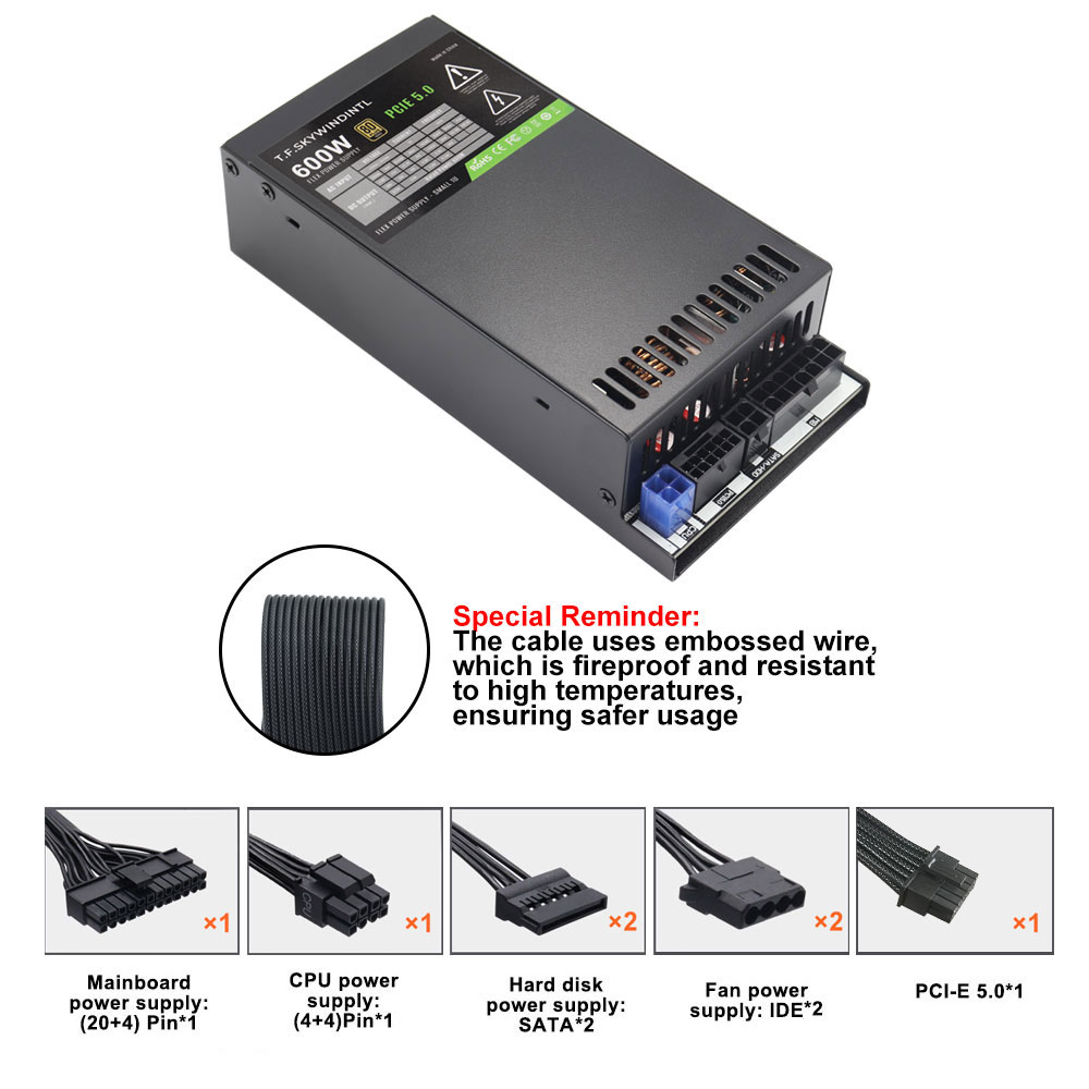 ATX 3.0 PCI-E Gen5 Flex ATX Mo - Flex Atx Power Supply 600W 1U review and price