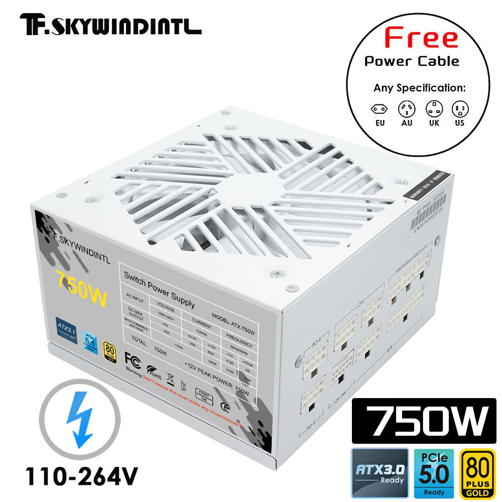 White 750w 850w 1000W 1200W Wa - 1000W White Modular Power Supply review and price