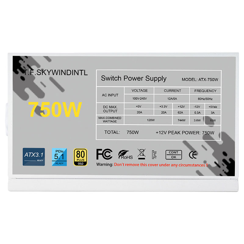 White 750w 850w 1000W 1200W Wa - 1000W White Modular Power Supply review and price
