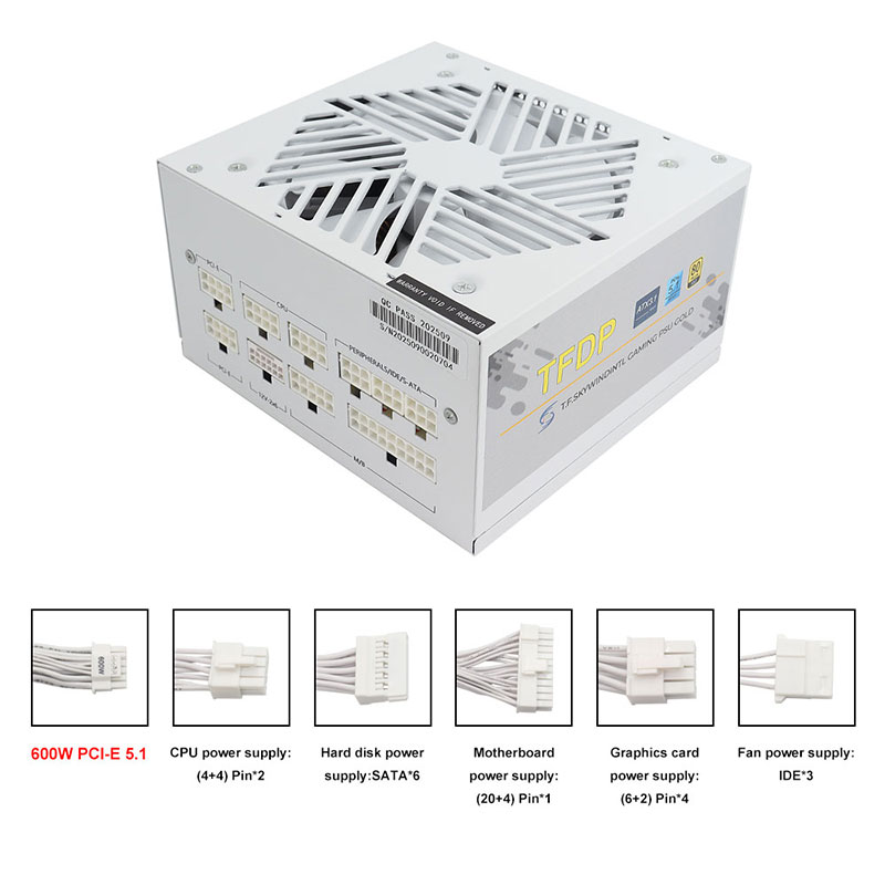 White 750w 850w 1000W 1200W Wa - 1000W White Modular Power Supply review and price